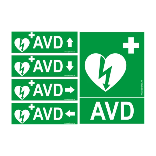 Naljepnica AVD - set